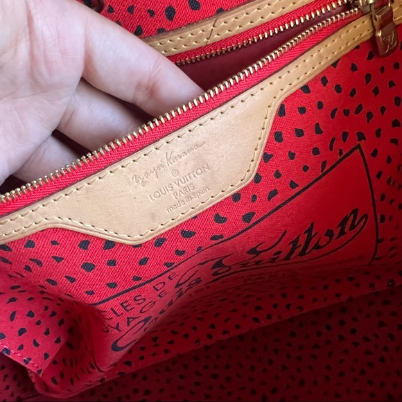 Louis Vuitton Kusama Neverfull MM Red - Picture 12 of 14